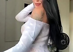 Horny transgender with a huge cock takes it in the ass