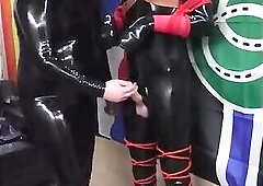 Rubber Pony Bound and Milked