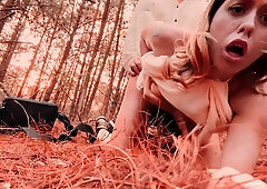 POV Scarlett Taylor Seduces And Fucks Her Boo in The Forest