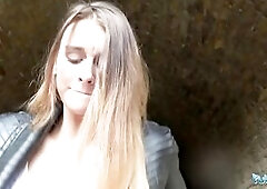 Public Agent This babe's pantyless and gets banged hard