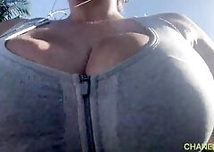 Large Bouncy Tits Flying Everywhere Whilst On My SEXY GAL WALK/RUN!