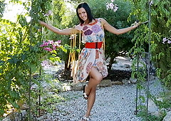 18 years old Adria toying her ass