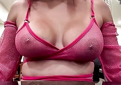 European Stepmom Artemisia Love showing her soaked natural breasts