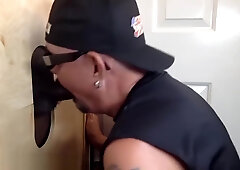 Soldier Gets Gloryhole Servicing