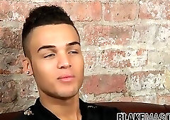 Cute Young Guy Grabs his Dick after an Interview and Wa