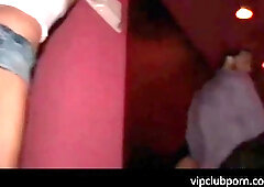 Sex starved teen hotties flashing their asses and cunts in the VIP room