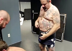 Raw Locker Room Bear Threesome