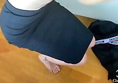 CUM IN MY THROAT!! Neighbour bear me over the window and banged me hard until I lost control