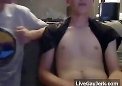 Best friends try kissing and sucking dicks First time