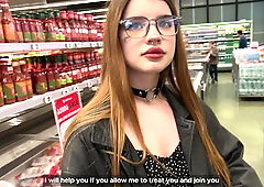 I Met a Student in a Supermarket and Fucked Her, Cumming on Her Face