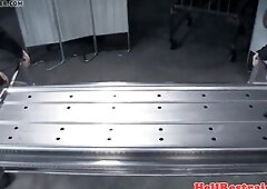 8164968 pierced s&m sub caned by maledom whilst boun