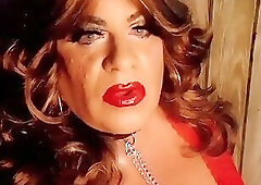 smoking red lipstick