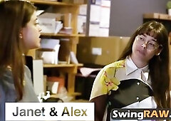 Punk hard chaps are lying on the floor with their subrigid loaded boners awaiting for their knob wrangler sweethearts to please 'em They are doin