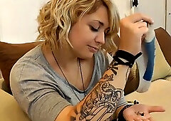 French Blonde Giantess Feet