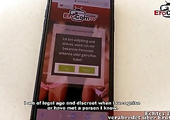 Mexican brunette with a pretty smile is about to make her first porn video, to earn cash