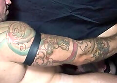 RawFuckBoys: Inked amateur Sean Duran fucks with dildo