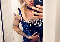 Transgender Princess Baddie Demonstrating Her Clitty