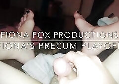 Hawt Pumped Up Impure Transsexual Sissy Bitch Fiona Fox Foot Fetish Playing with her Hawt Cum and Cute Toes.