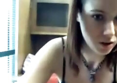 Risky Library Dildo Masturbation - 1 of 2