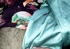 Amateur crossdresser in gay lingerie gets covered in satin cum