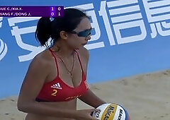 voli pantai wanita/ girls volley