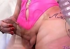 Curvy tranny ass banging with horny dude