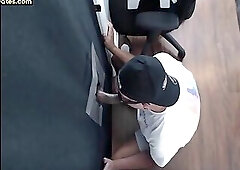 Gloryhole gaydaddy gets drilled in asshole after cocksucking