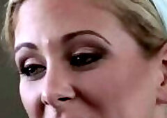 Cherie DeVille stars as a confident fitness instructor in an intense workout video shoot