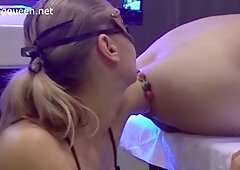 Handballing, rectal, femdom pegging