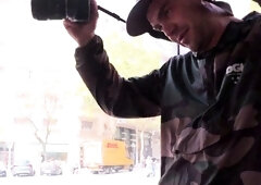 Small titted brunette teen fingering on the bed