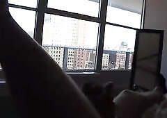 milky fellow gets deep throated by darksome guy