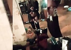 Sexy femboy squirting fun in front of the mirror