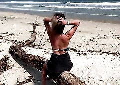 A mother i'd like to fuck gets banged in the butt in front of vacationers
