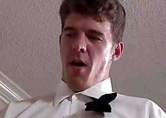 These groomsmen celebrate with anal sex