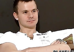 Cute young man from the UK is masturbating for the camera