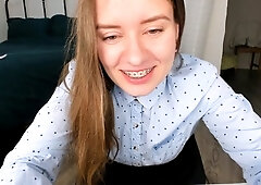 Brunette Solo Webcam Masturbation