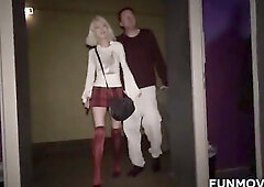 Very kewl scene with our priceless golden-haired Sarah Darksome. The excited golden-haired angel desires to see a porn in the cinema; already in the f