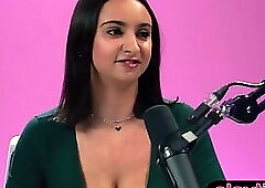 Huge boobs stunning Latina Hailey Rose masturbates with fingers