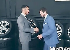 Dani Robles thrusting deep Joe Gillis so he can release his balls desires