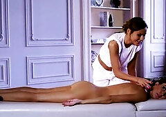 After her exciting massage experience in part one, stunning Tina Kay decides to get a job as a masseuse herself. In part two of Bree Parker’s hot le