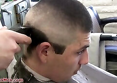 Dude jerking off his huge cock