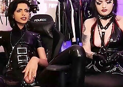 Fetish brunette lesbians fist