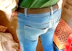 Pakistani apartment warm lap and massaging utter folks