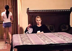 Breathtaking blond Cherry Kiss is infuriated by the poor service from her maid Kate Rich, as Bree Parker’s sexy lesbo video "All The Beautiful 