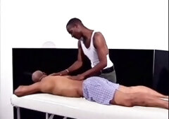 Gay men, fellatio, muscle black men