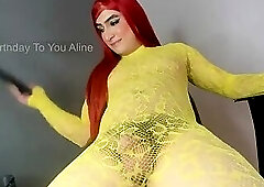 Colombian Trans Model Fat White Cock