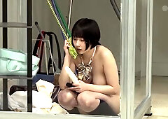 Public Phone Box Challenge: Shy Girl's Nipple Play and Squirting. Asian Erotic Video. x1xA104D245446FC29C8A