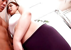 Bigtitted japanese yoga babe pounded hard