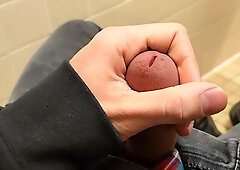 Youngster Masturbates Off in College Shower Again