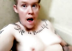 FTM Sex toy Solo Masturbation and Teat Stimulation